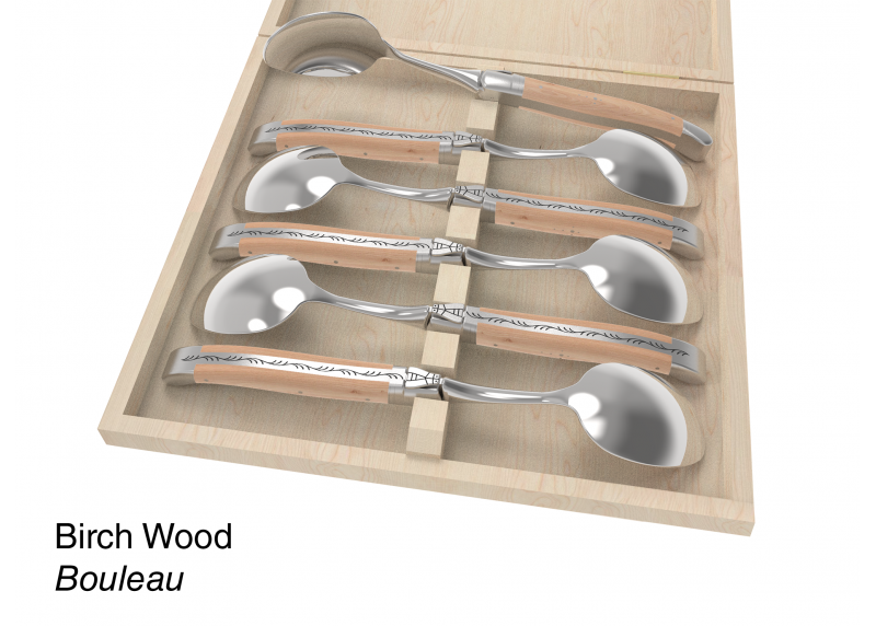 Laguiole configurator : set of 6 dessert spoons image 5