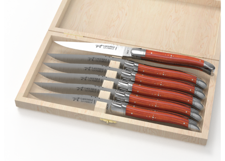 1100USS - ROSEWOOD HANDLED STEAK KNIVES (6)