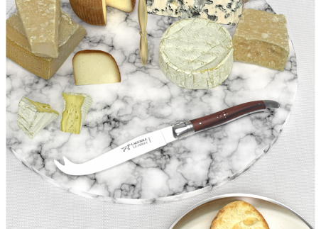Couteau à fromage Laguiole avec un manche en bois de violette et mitres en acier inoxydable image 2