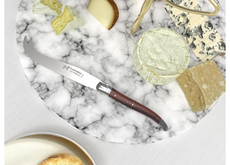 Couteau à fromage Laguiole avec un manche en bois de violette et mitres en acier inoxydable image 3