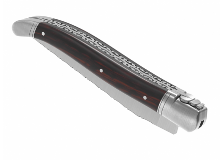 Prestige edition Laguiole knife with amourette wood handle and stainless steel bolsters image 7