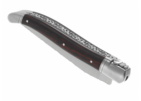 Prestige edition Laguiole knife with amourette wood handle and stainless steel bolsters image 21