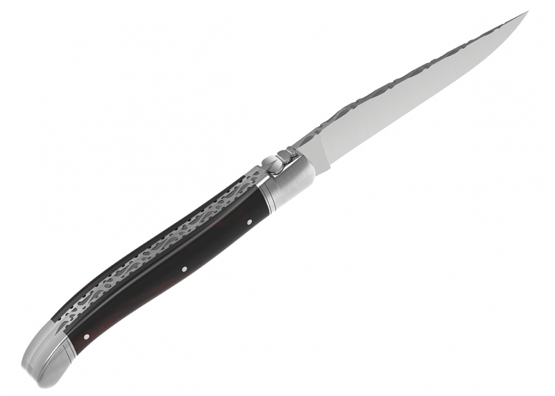 Prestige edition Laguiole knife with ironwood handle and stainless steel bolsters image 18