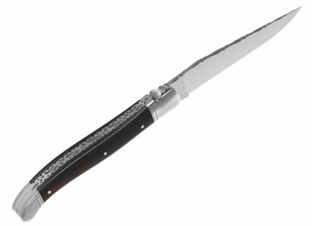 Prestige edition Laguiole knife with ironwood handle and stainless steel bolsters image 18