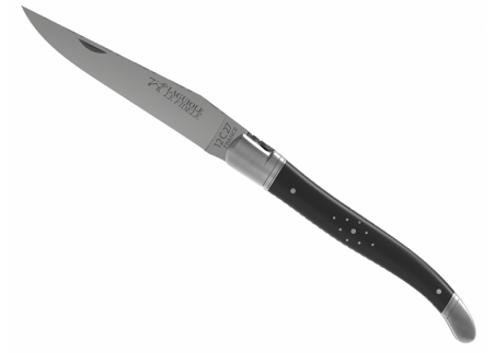 Prestige edition Laguiole knife with ebony wood handle and stainless steel bolsters image 17