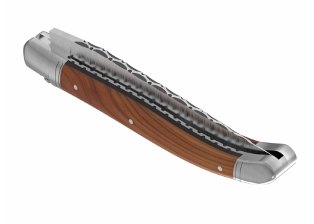 Prestige edition Laguiole knife with Yew wood handle and stainless steel bolsters image 6