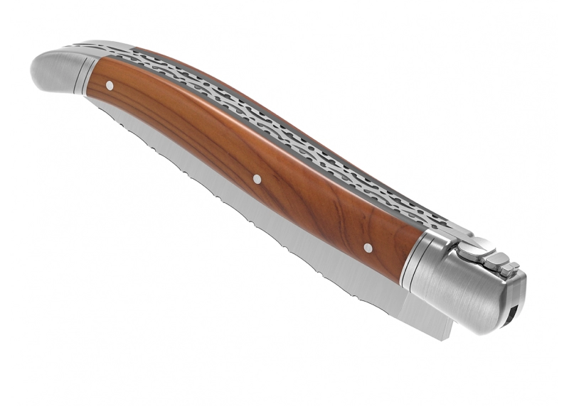 Prestige edition Laguiole knife with Yew wood handle and stainless steel bolsters image 7