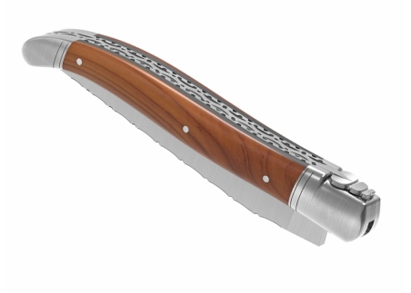 Prestige edition Laguiole knife with Yew wood handle and stainless steel bolsters image 7