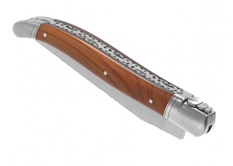 Prestige edition Laguiole knife with Yew wood handle and stainless steel bolsters image 14