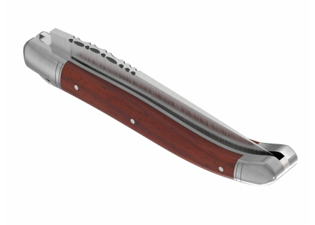 Couteau Laguiole avec un manche en bois de corail et 2 mitres en acier inoxydable image 5