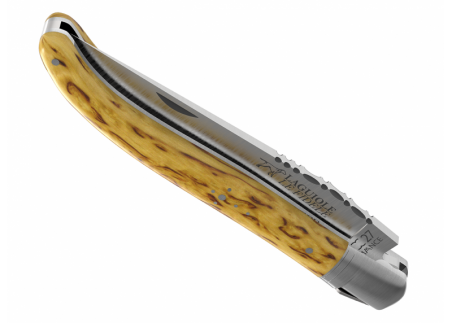 Couteau Laguiole avec un manche en bois de bouleau et 1 mitre en acier inoxydable image 4