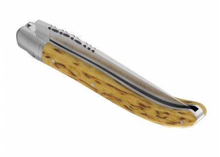 Couteau Laguiole avec un manche en bois de bouleau et 1 mitre en acier inoxydable image 5