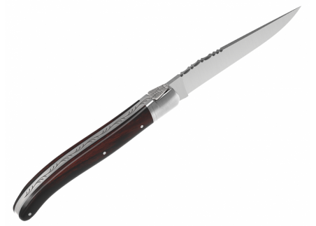 Laguiole knife with ironwood handle and 1 stainless steel bolster image 4