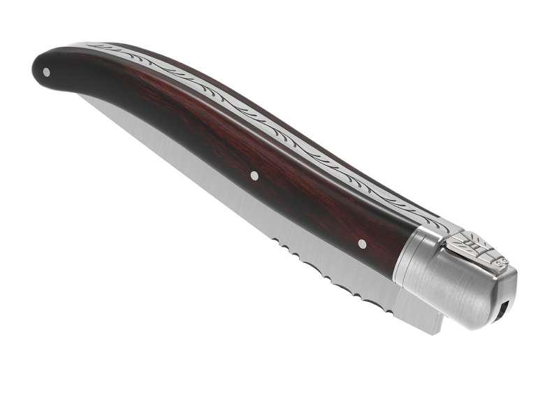 Laguiole knife with ironwood handle and 1 stainless steel bolster image 7