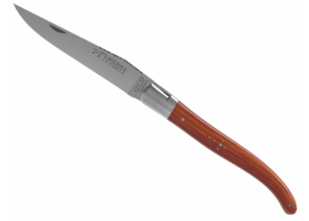 Laguiole knife with rosewood handle and 1 stainless steel bolster image 3