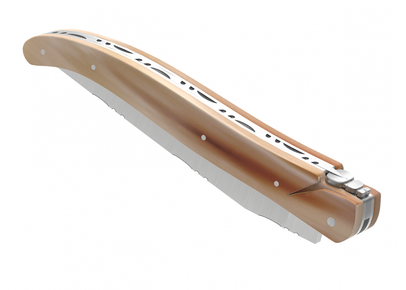 Couteau Laguiole plein manche en pointe de corne blonde image 13