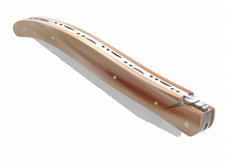 Couteau Laguiole plein manche en pointe de corne blonde image 13
