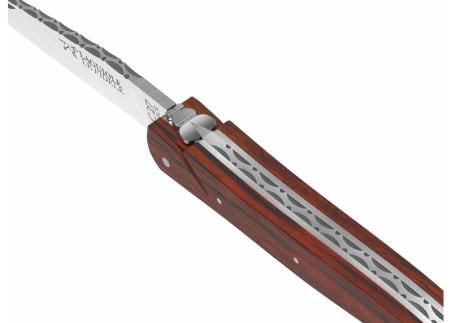Couteau Laguiole plein manche en bois de cocobolo image 1