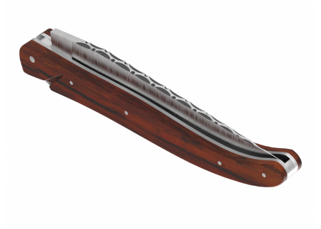 Couteau Laguiole plein manche en bois de cocobolo image 5