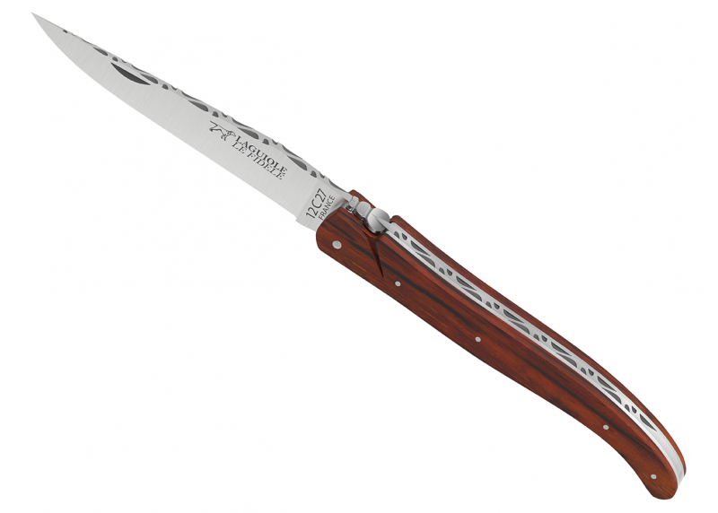 Couteau Laguiole plein manche en bois de cocobolo image 14