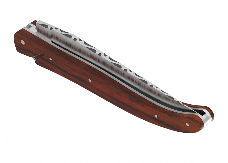 Couteau Laguiole plein manche en bois de cocobolo image 19