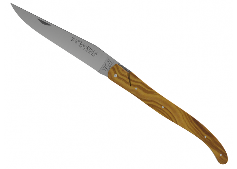 Laguiole knife full handle olive wood image 3