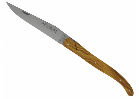 Laguiole knife full handle olive wood image 3