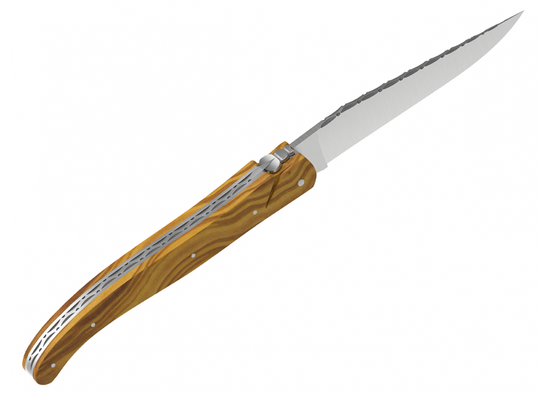 Laguiole knife full handle olive wood image 4