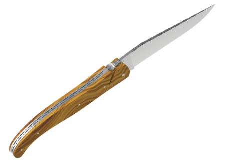 Laguiole knife full handle olive wood image 4