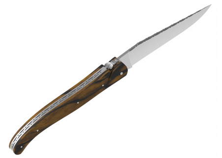 Laguiole knife full handle royal ebony wood image 4