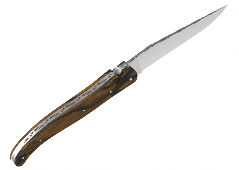 Laguiole knife full handle royal ebony wood image 18