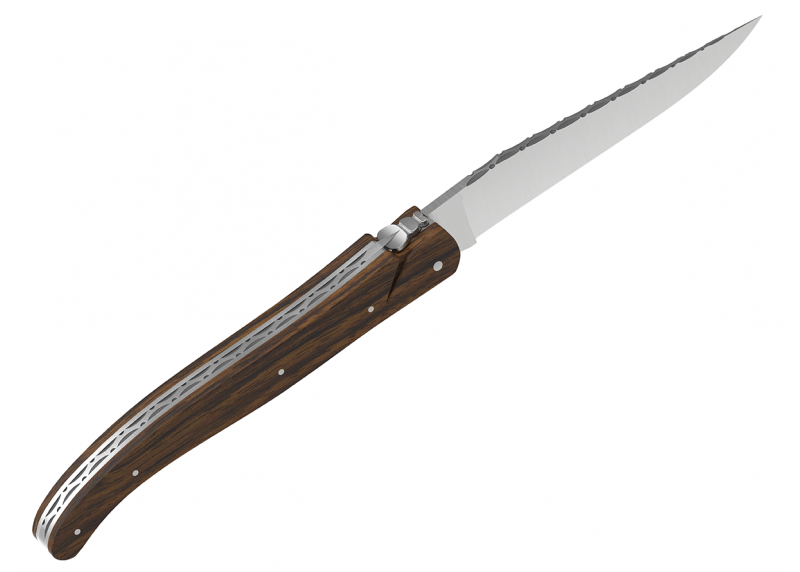 Laguiole knife full handle walnut wood image 4