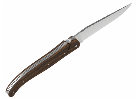 Laguiole knife full handle walnut wood image 4