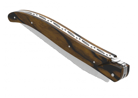 Laguiole knife full handle royal ebony wood image 21