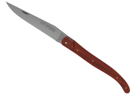 Laguiole knife full handle African padauk wood image 2