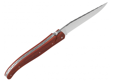 Laguiole knife full handle African padauk wood image 4