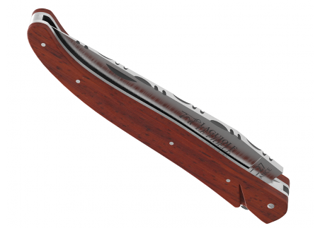 Laguiole knife full handle African padauk wood image 12