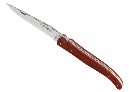 Laguiole knife full handle African padauk wood image 15