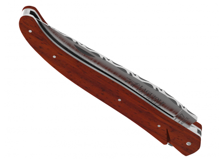 Laguiole knife full handle African padauk wood image 19