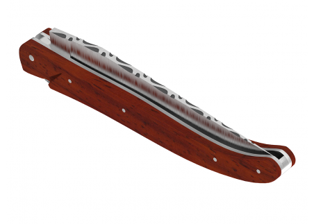 Laguiole knife full handle African padauk wood image 20