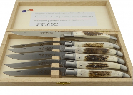 Steak Knives, Steak Knife Set of 6 with Sheath, Astercook