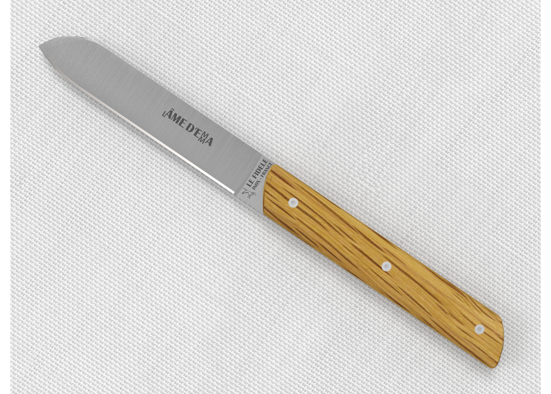 Set of 6 laguiole steak knives with oak wood handle and stainless steel blade image 7