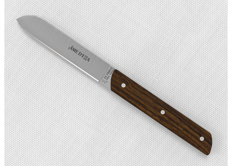 Set of 6 laguiole steak knives with walnut wood handle and stainless steel blade image 7