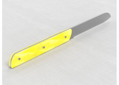 Service de 6 couteaux de table avec un manche en Madreperlato Jaune et lame en acier inoxydable image 9