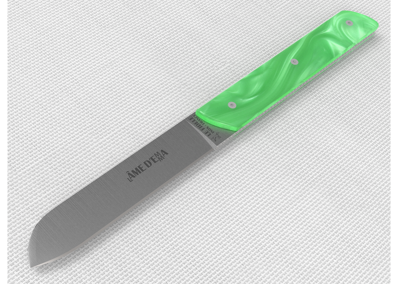 Service de 6 couteaux de table avec un manche en Madreperlato Vert Clair et lame en acier inoxydable image 7