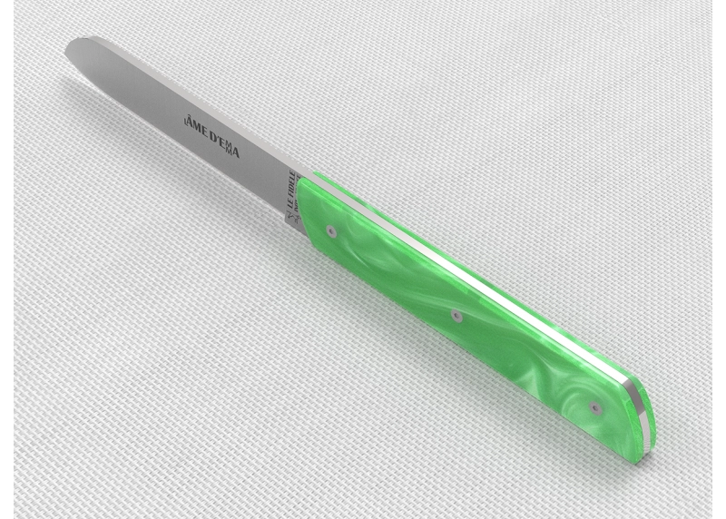 Service de 6 couteaux de table avec un manche en Madreperlato Vert Clair et lame en acier inoxydable image 8