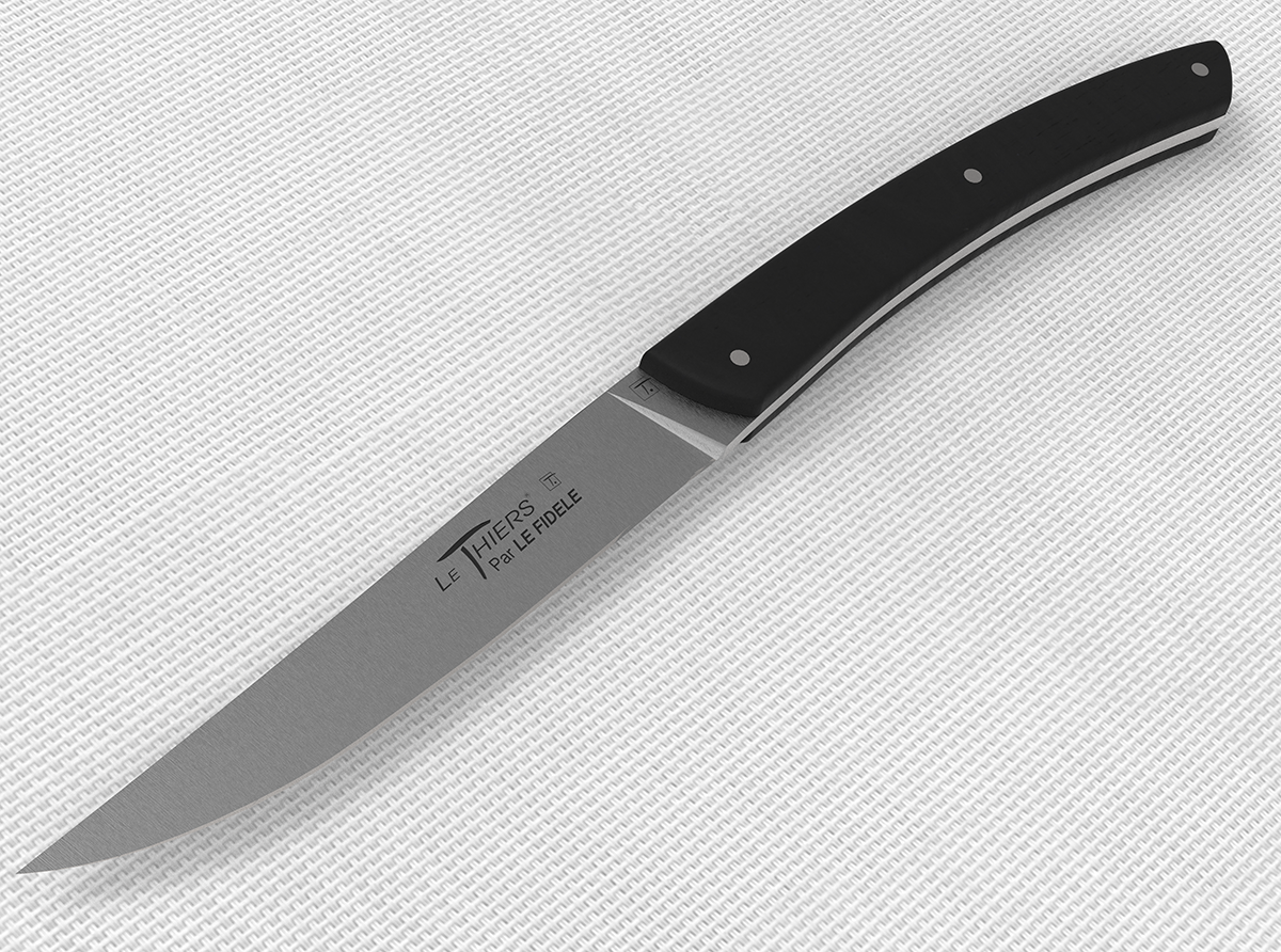 Couteau Laguiole de table Prestige bois de cerf - Arbalète G. David