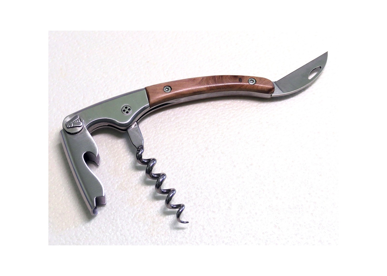 laguiole corkscrew, Wine Opener Juniper wood Handle image 5