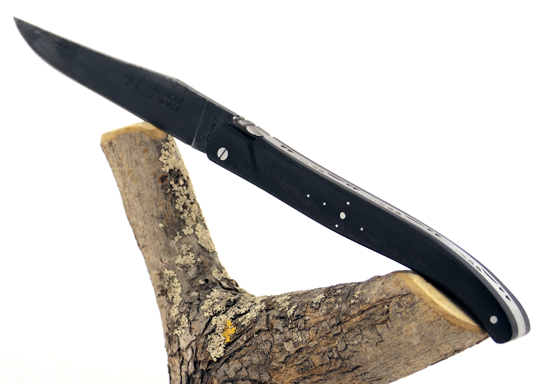 Couteau à Pain Laguiole en Aubrac - Manche en bois d'Ebène