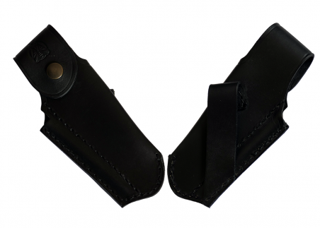 Black for laguiole knife - Accessories and engraving - Black Leather Case for Laguiole Knife